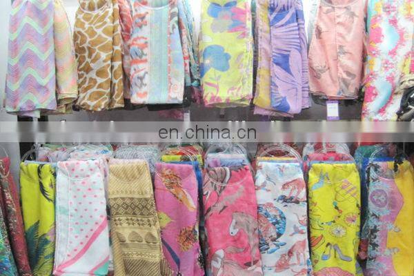 Fashion silk feeling satin scarf for lady