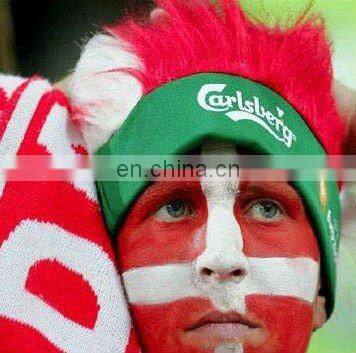 Fancy Croatia mohawk wig in red and white colour