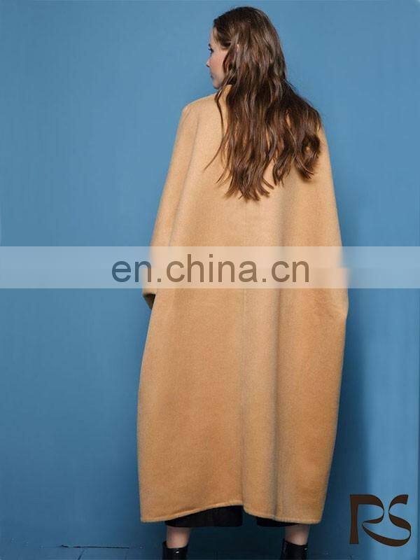 Oversized Long Wool Coat For Woman
