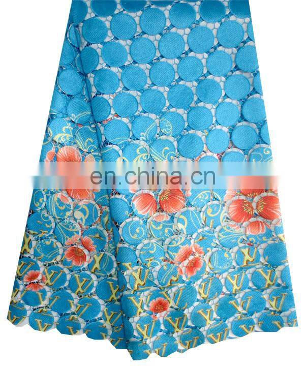 latest high quality african cord lace fabric guipure lace fabric