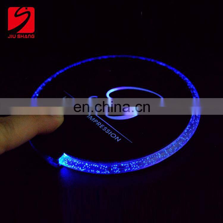 ABS plastic LED acrylic coaster for craft