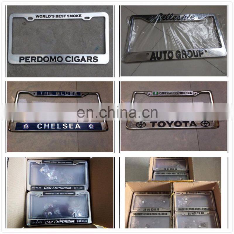 cheap custom metal car license plate frame wholesale for japan or USA market HH-licence plate-(6)