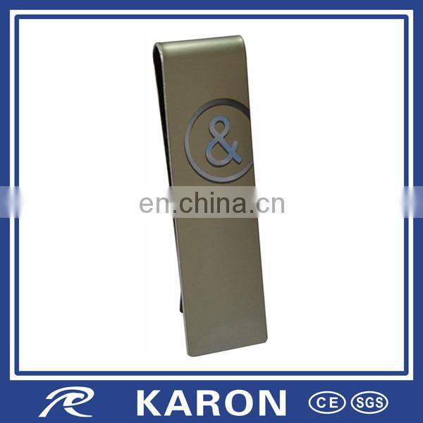 stainless steel clip cash card with Karon