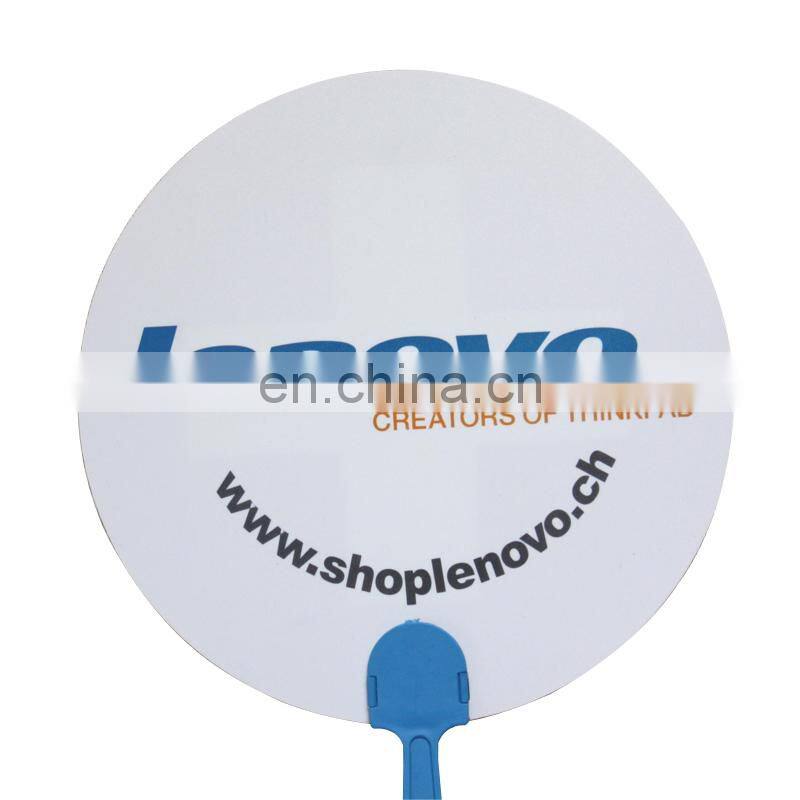 brands custom making plastic hand fan for advertisement gift