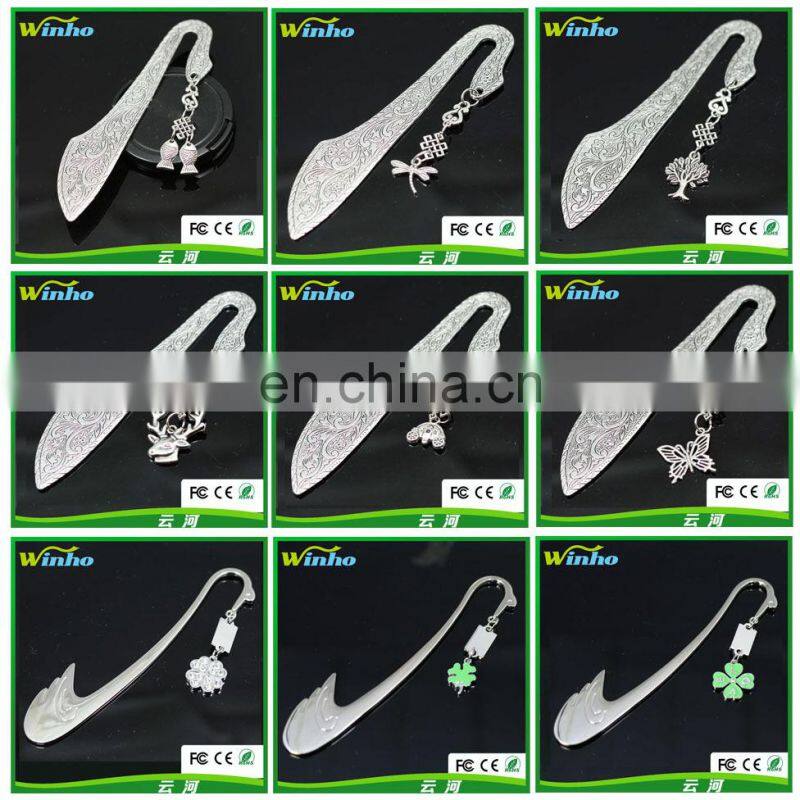 Winho flat metal clip on arch bookmark