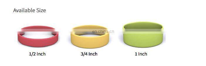Promotional Debossed inkfilled logo cheap silicone wristbands