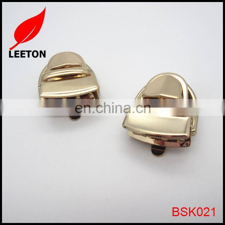 Good quality light gold mini metal clasp for purse