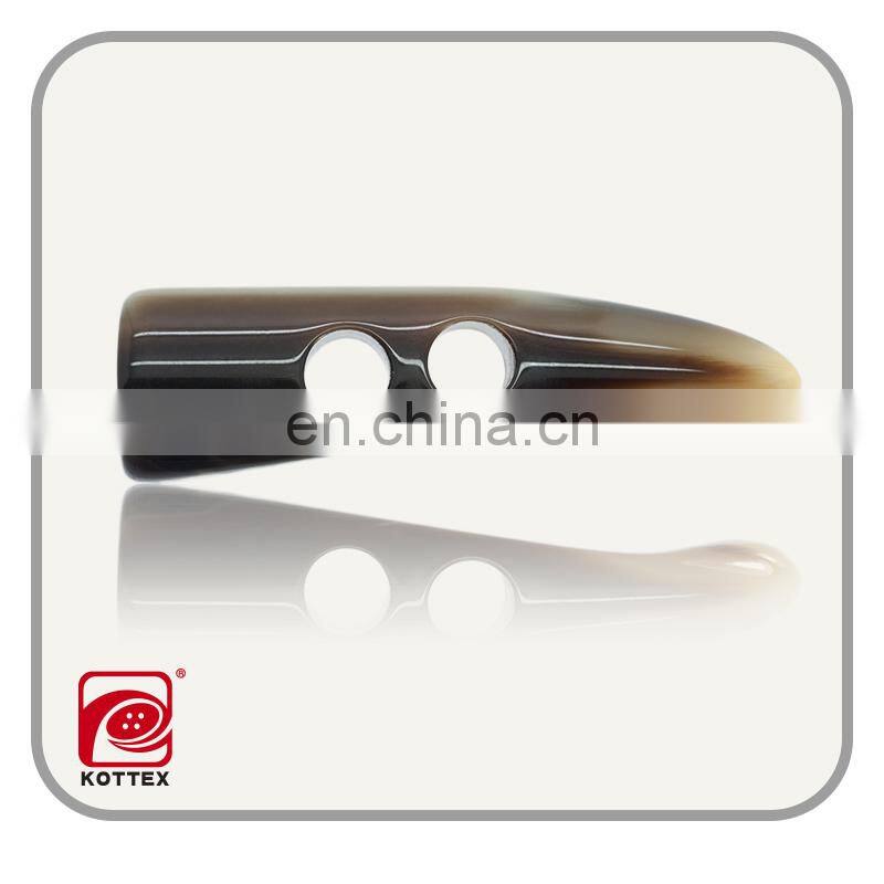 2014 plastic horn button toggle button for garment accessories