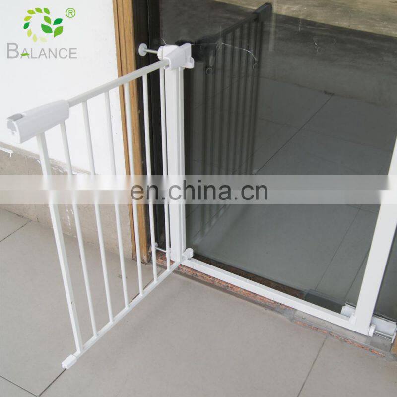 Pressure mounted gate Metal door and stairs baby safety gate