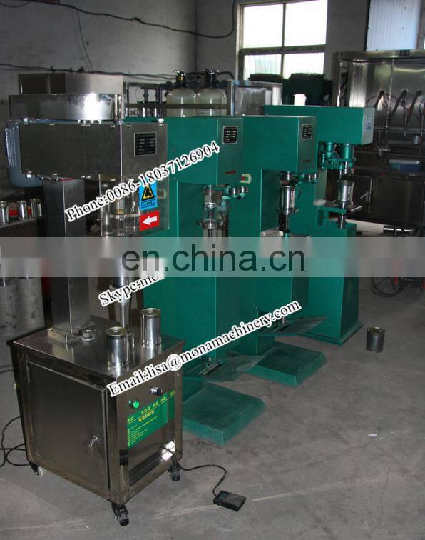 MONA Electric Round Tin Can Closer Capper Capping Sealing Machine