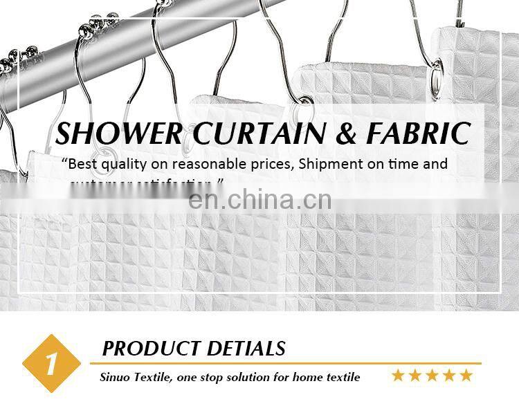 Waterproof Polyester Fabric Bathroom Animal Printed Shower Curtain