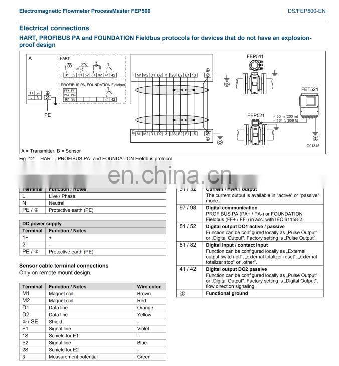 Factory price wholesale SIEMENS Electromagnetic Flowmeter water-proof Made In China Low