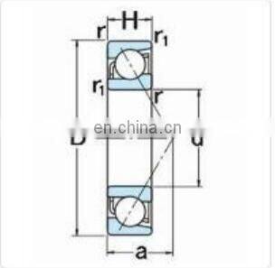 high precision steel cage low noise ball bearing P0 NSK bearing 7205B