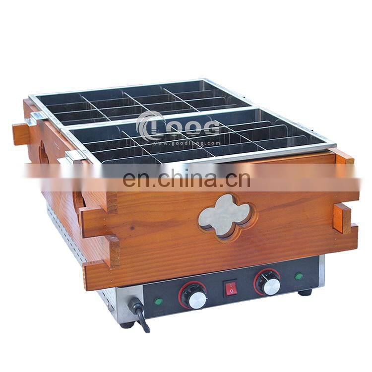 Electric Donut Fryer/2 Tank 32 Grid Wood Taiwanese Oden Machine/Taiwanese Oden Maker in Stock