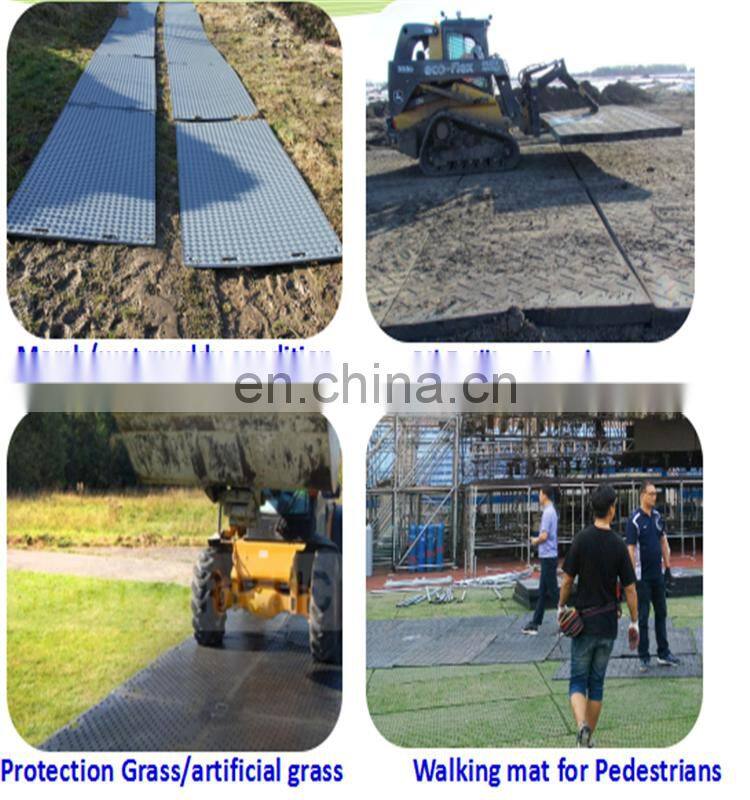 Heavy Duty Temporary Black Plastic Road Mat