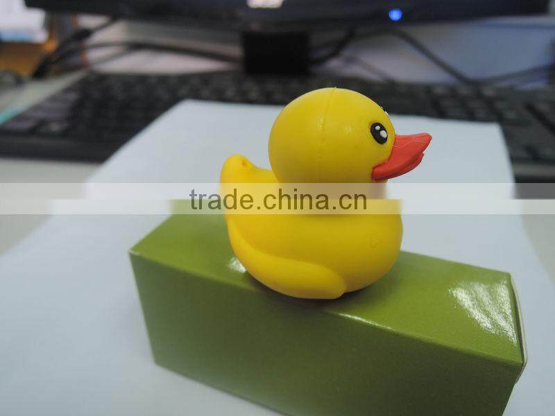 Soft PVC USB covers Duck shape cartoon style wholesale 2GB 4GB 8GB16GB Custom Solution LOGO PVC/SILICONE USB flash drive