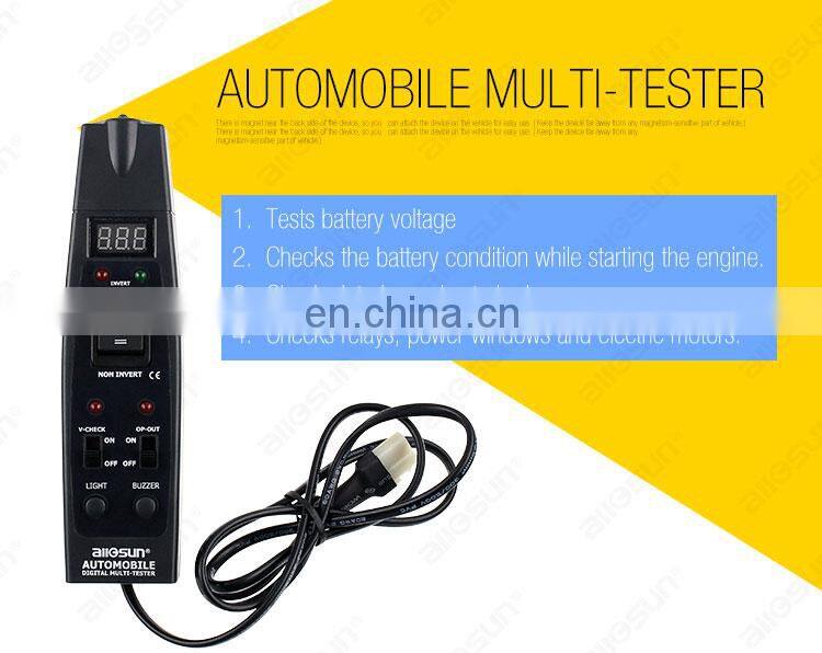 Allosun EM288 Automotive Multimeter Car Battery Voltage Tester Lamp Continuity Check Relay Check