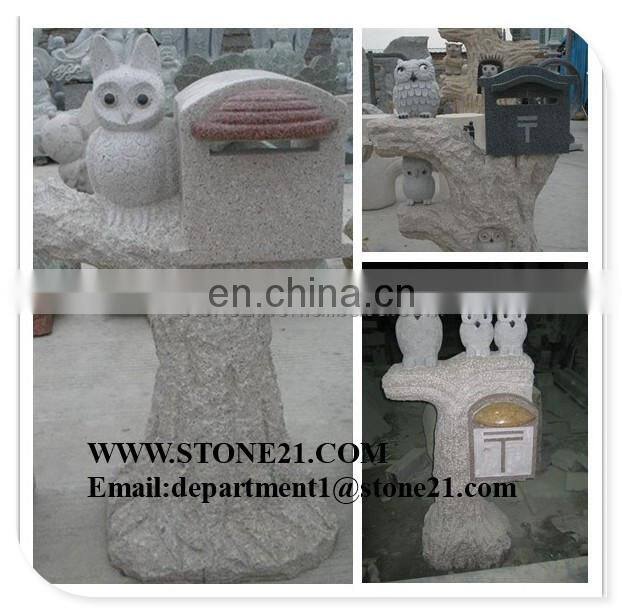 Granite stone mailbox marble letter boxes