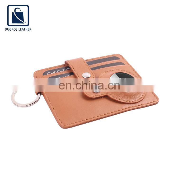 Exclusive Range of Premium Quality Nickle Fitting Fashionable Chairman Lining Genuine Leather Airtag Key Chain from India