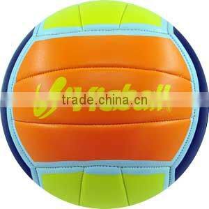 Machine stitched foam PVC material colorful volleyball size 5#