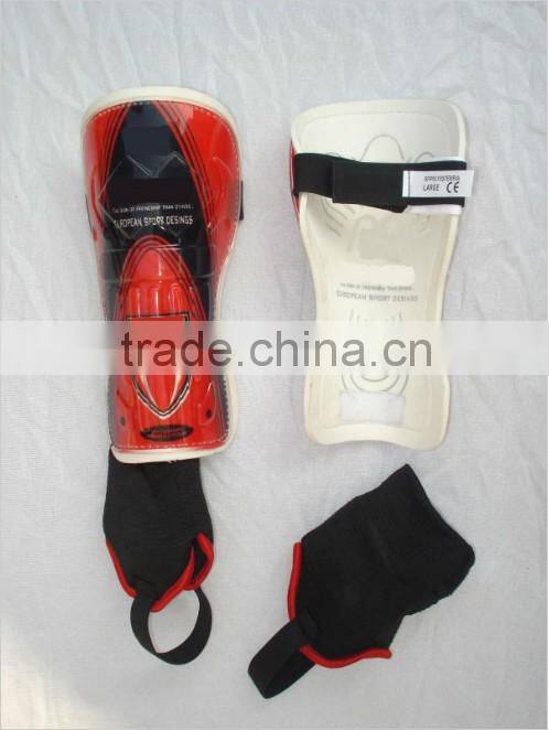 Good Quality Transparent CE Tested Plastic Soccer Shin Guard