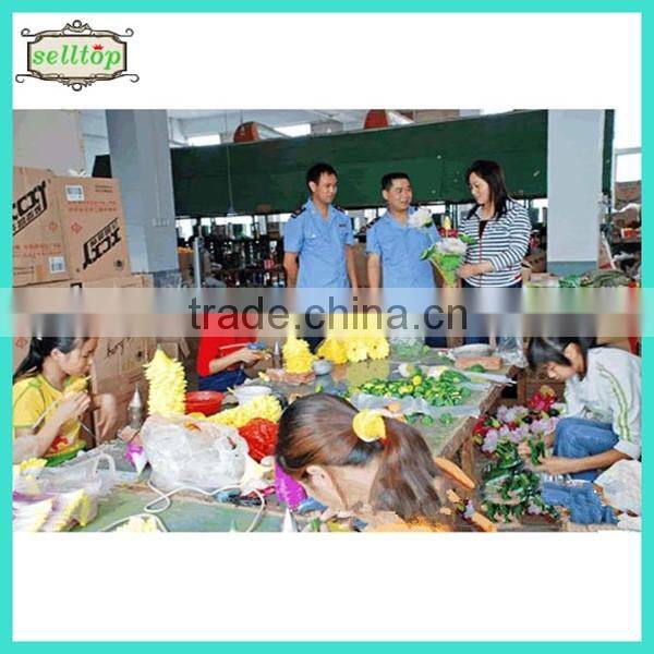 34cm mini pu real touch artificial orange tulips