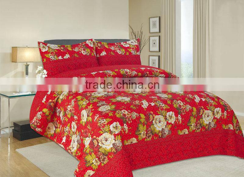 new design active disperse printing polyester quilt set