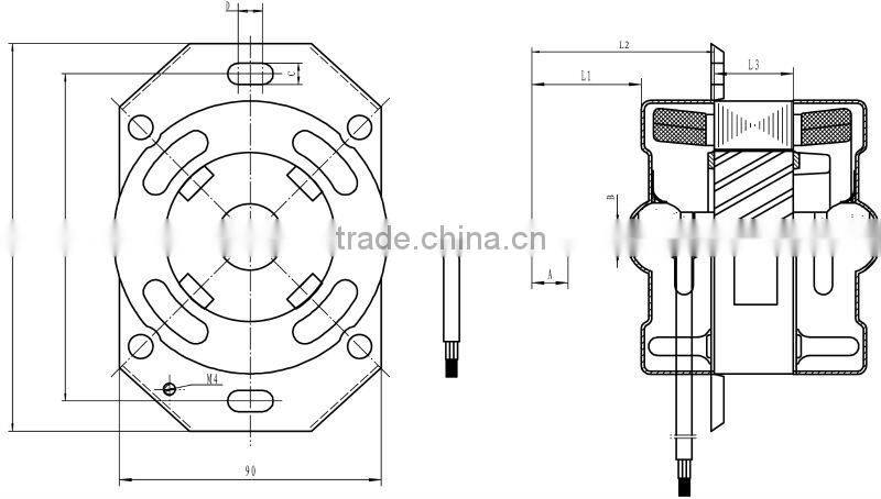 Asynchronous automatic single-phase motor