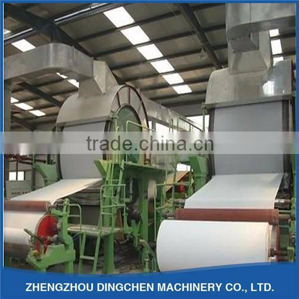 Zhengzhou Dingchen 2880mm Excellent Quality Toilet Tissue Paper Production Line/Waste Paper Recycling Machine