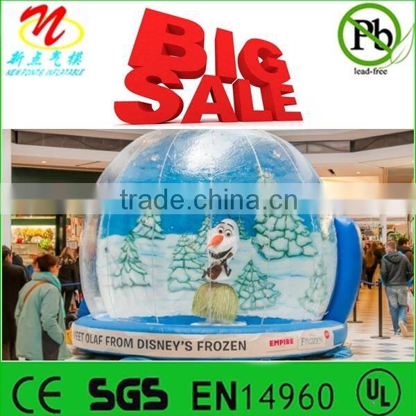 Winter wonderland themed events/attractions, giant inflatable Xmas snow globes