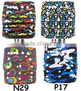 AnAnBaby Pocket Cloth Diaper Double Row Snaps Diapers