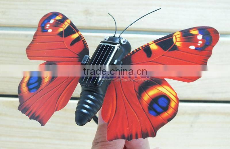 Christmas 3 Years Boy Love Enducation Toy Fly Insect Sunlight Energy Solar Butterfly