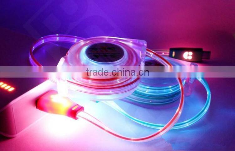 6ft 5 Pin Micro LED Light USB Charging Cable