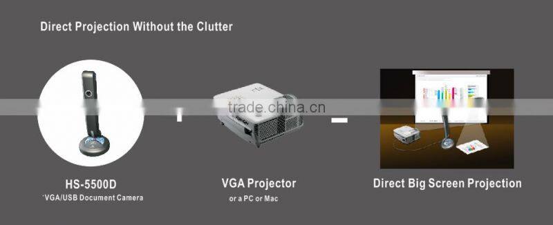 2015 digital education equipment 5MP resolution audio video visualizer, multimedia visual presenter for education and training