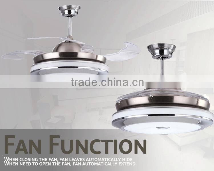 White Light Simple European Design Ceiling Fan