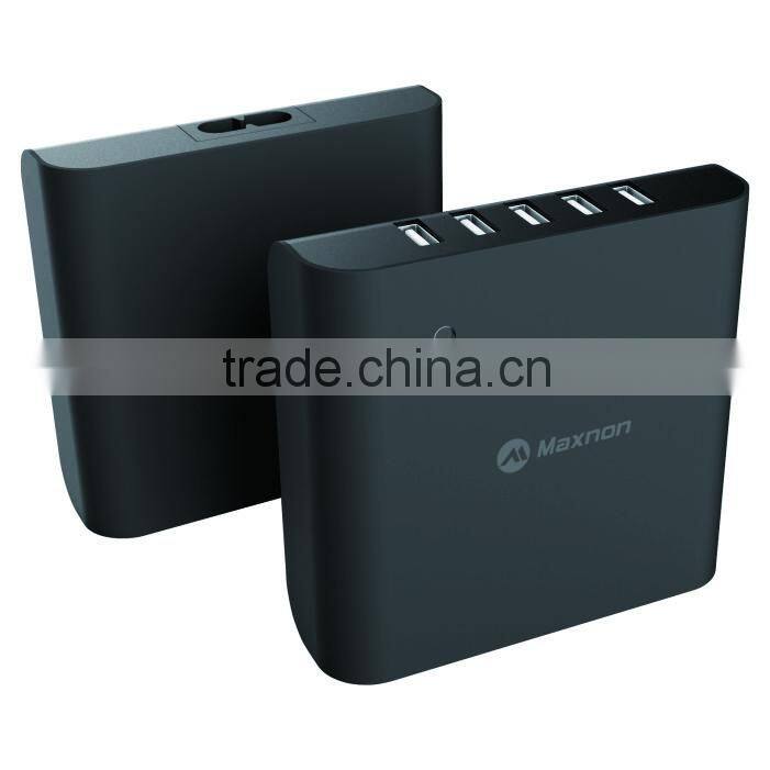Top quality 5 port power bank usb charger