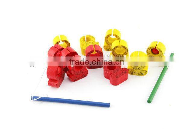 Wooden intelligent monkey game child fishing toys