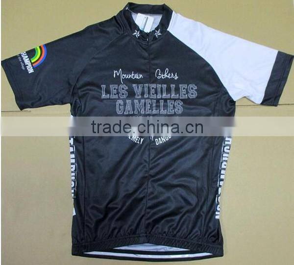 Coolmax dry fit china custom cycling jersey manufacturer