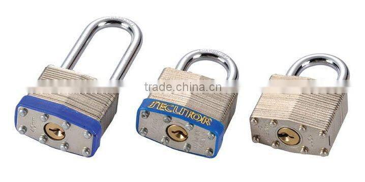 Long Shackle Laminated Iron Steel Padlock and Key