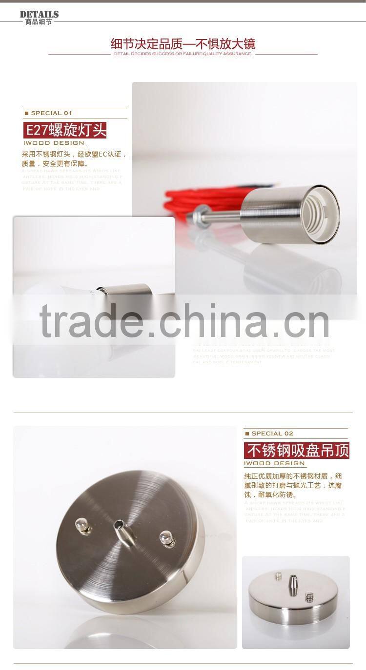 Wooden LED pendant light JK-8005B-29 2016 New Design Artichoke wooden bamboo pendant lighting