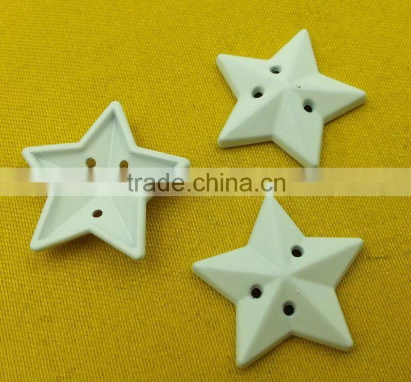 22mm Star Shape 3 holes metal sew-on button For kidswear -- MS6055