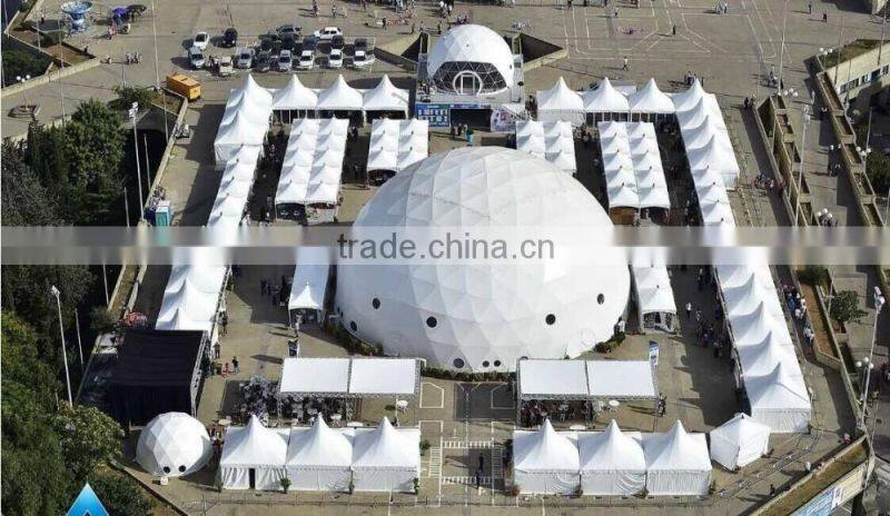 Geodesic dome tent Event dome tent White PVC cover White Dome mode tent for sale