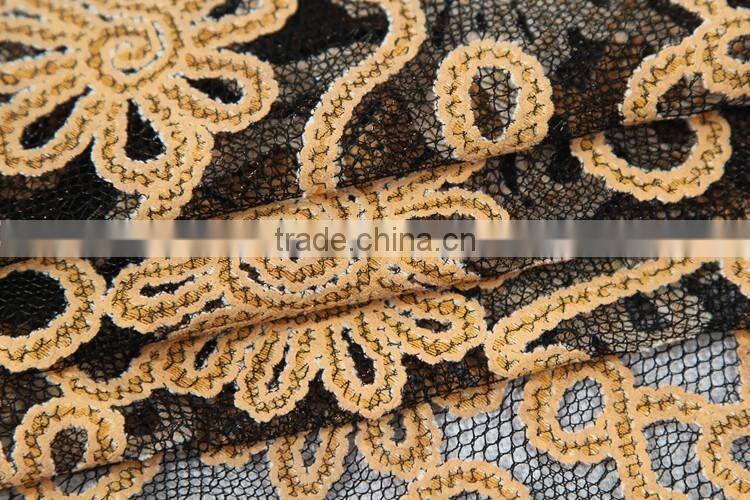 wholesale cheap guipure white cotton lace embroidery beautiful fabric samples of lace for dress