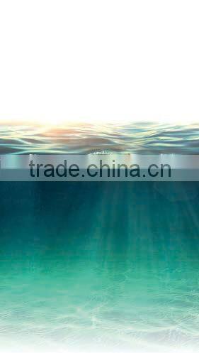 2016 new prefab shower enclosures ocean sunrise 3D digital printing glass Frameless and accessories available villa shower room