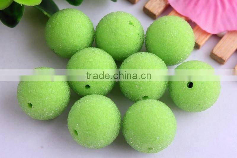 Newest colorful chunky round rhienstone seed rhinestone resin glass berry beads for kids jewelry making!!