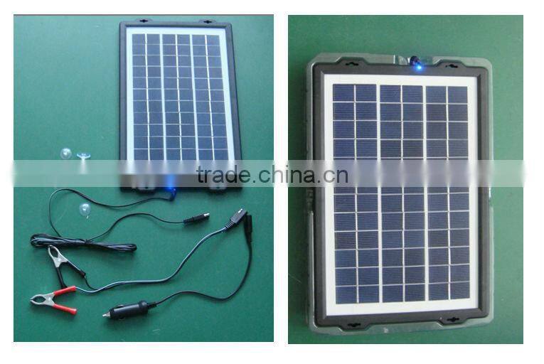 7W 12V e-cigarette solar charger car battery