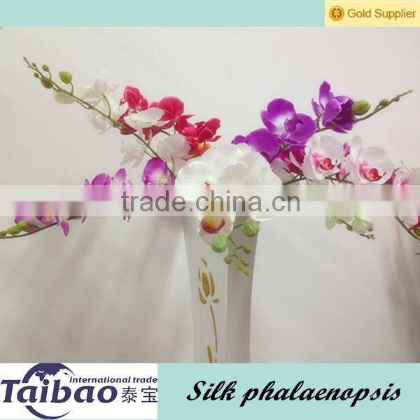 Made in China 41" long green color wholesale PU orchid flowers