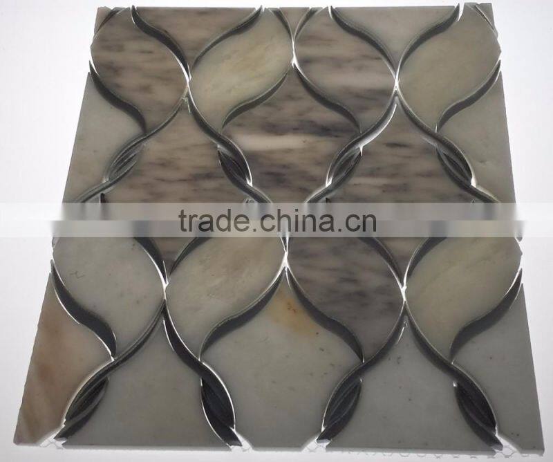 10x10 red glitter crystal clear glass mosaic tile for kitchen