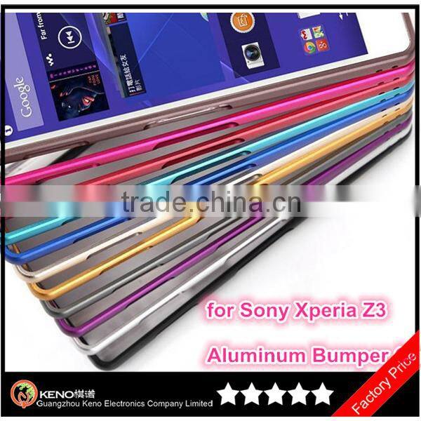 Best Quality Anti-broken Aluminum Bumper Case for Sony Z3 Metal Bumper