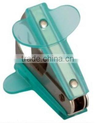 Mini plastic colored staple remover